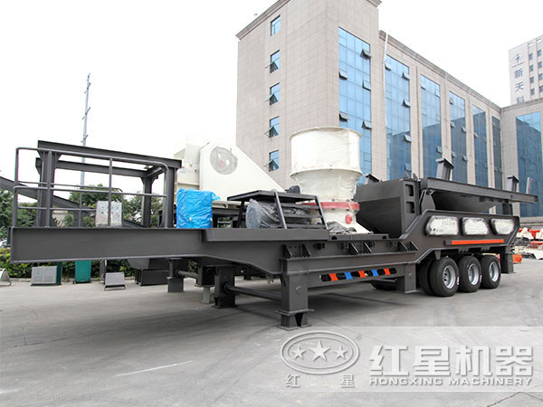 移動(dòng)粉沙車，配圓錐破