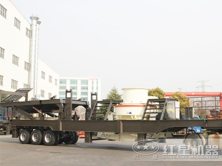 移動柴油打砂機，可一鍵智能操作，液壓控制