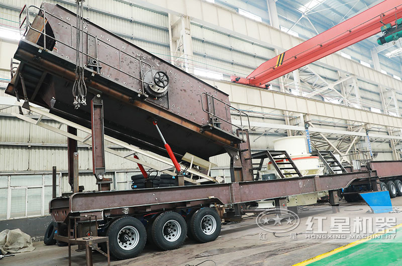 車載移動(dòng)制砂機(jī)生產(chǎn)車間 車載移動(dòng)制砂機(jī)生產(chǎn)車間