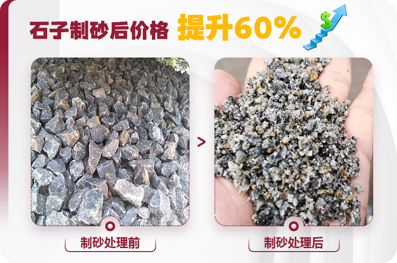 石子制砂后利潤高，經(jīng)濟(jì)效益好